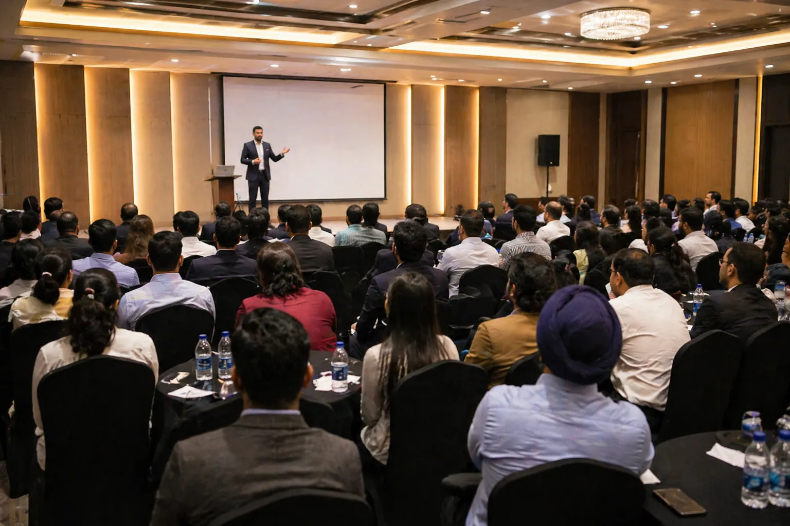 seminar photography delhi speaker presentation audience indoor event